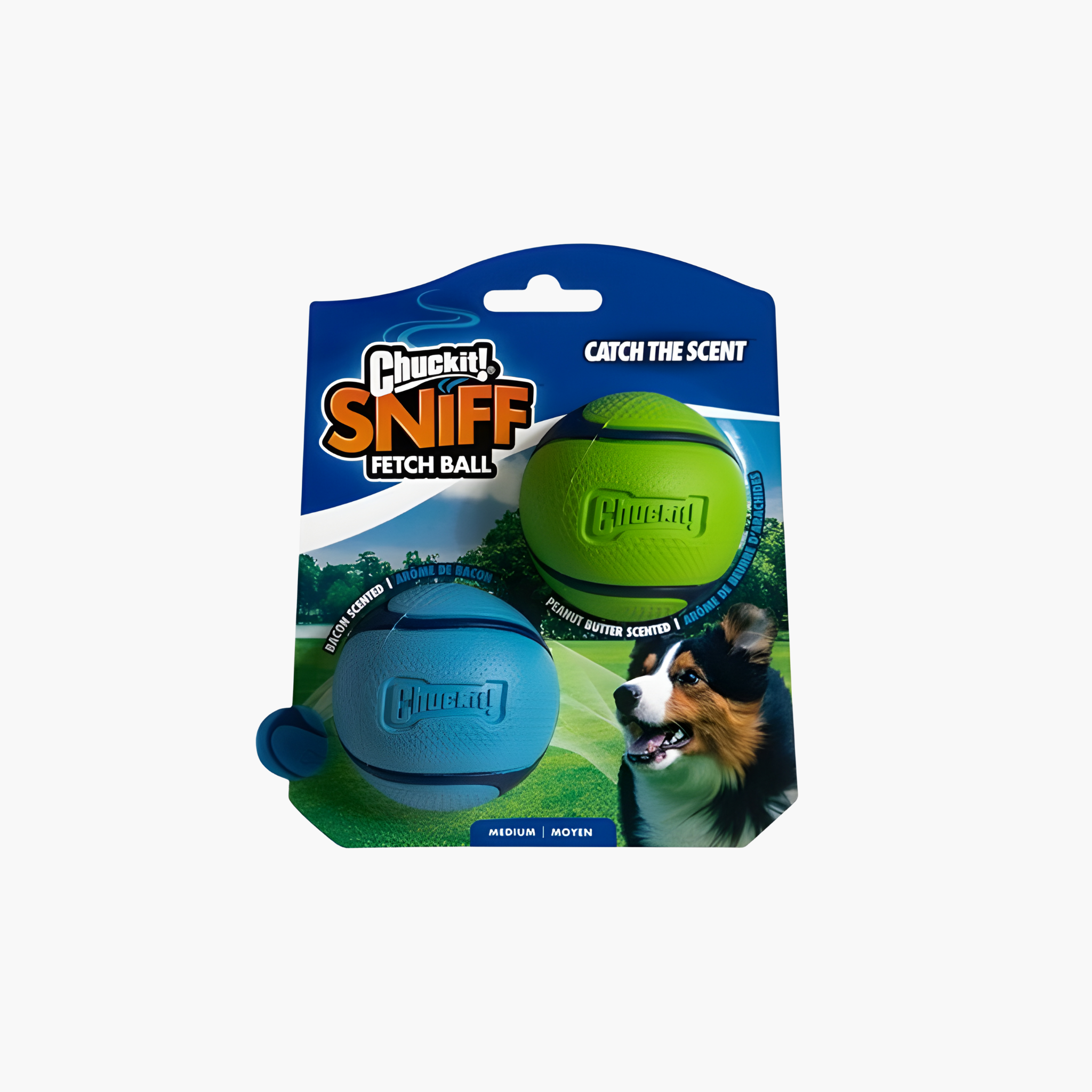Chuckit Sniff Fetch Bal Combo Pindakaas & Bacon - Pet Global Shop