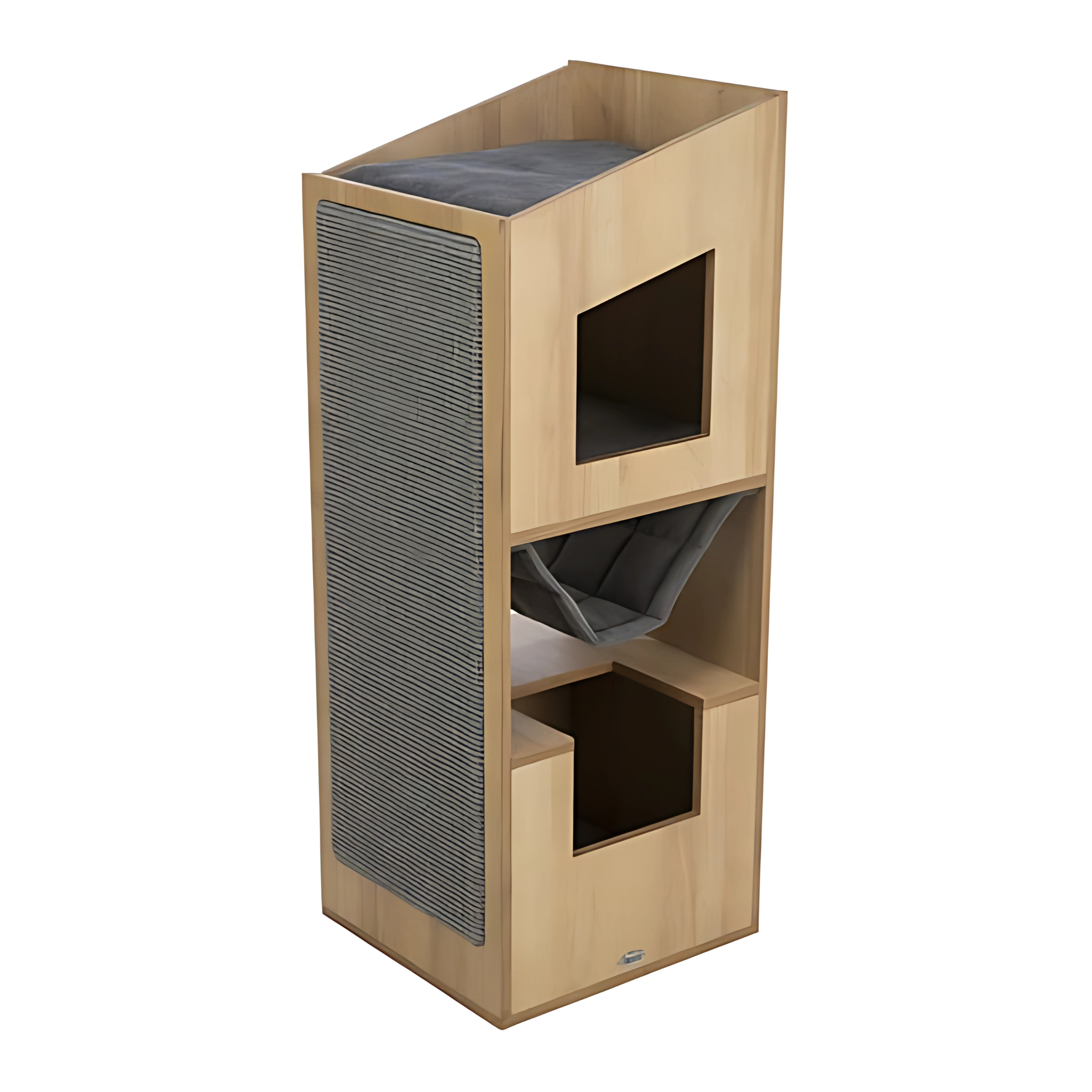 Trixie Citystyle Cat Tower Bruin / Grijs - Pet Global Shop