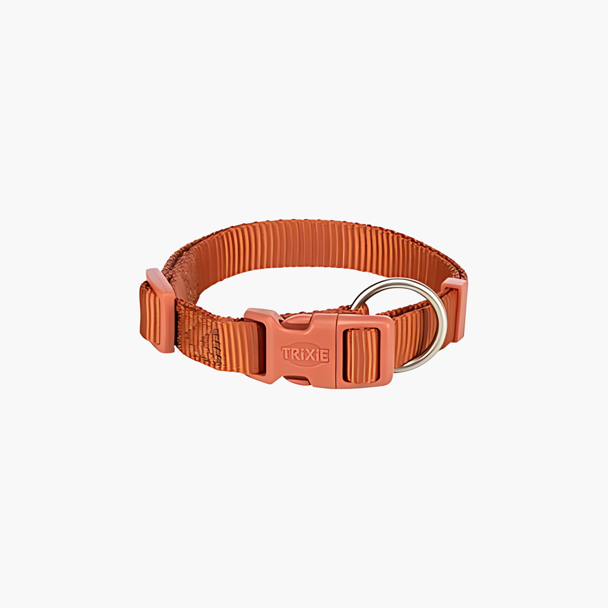 Trixie hondenhalsband Premium in roest bruin, verstelbaar, comfortabel en stevig.