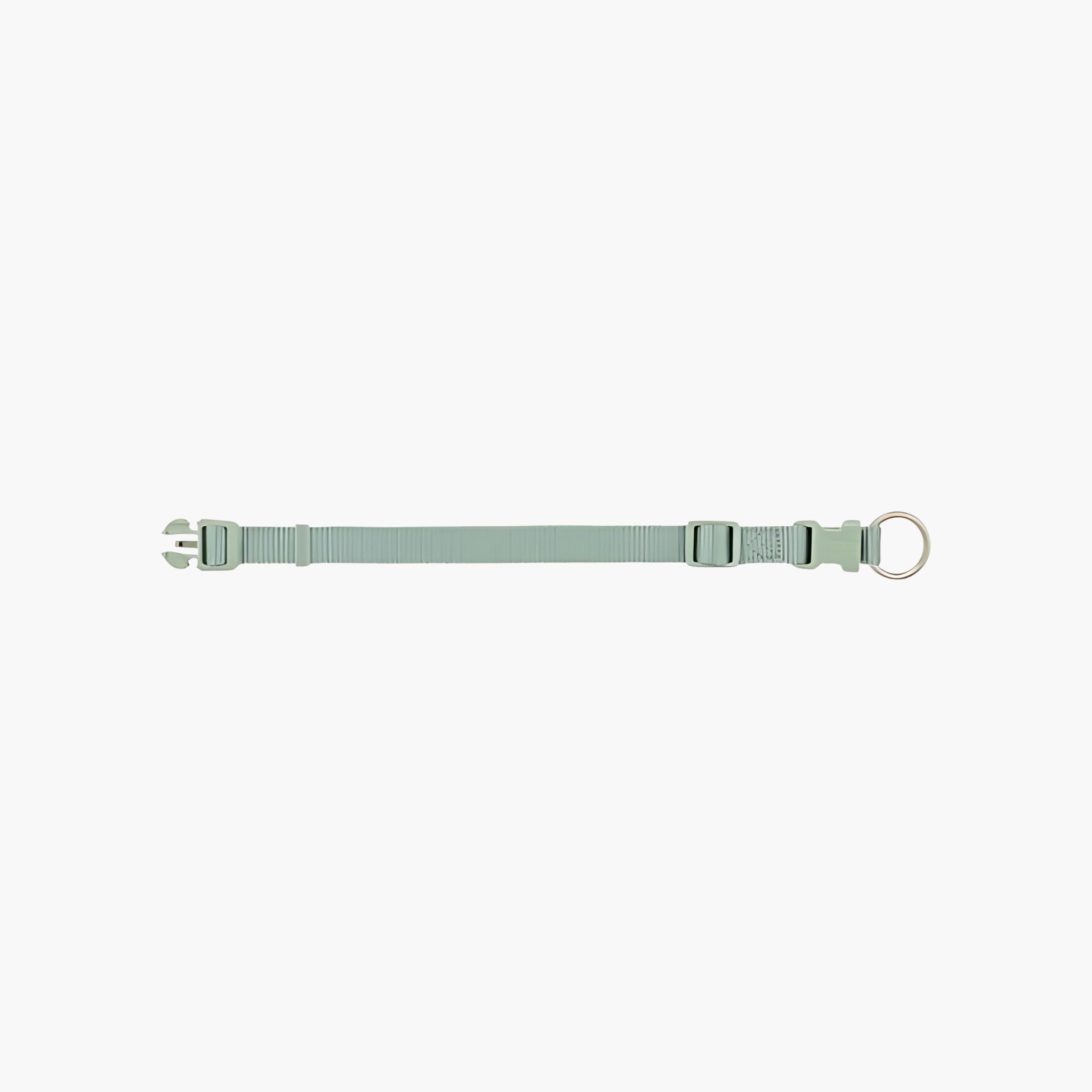 Detail van Trixie hondenhalsband Premium salie groen met verstelbare gesp en zachte binnenvoering.
